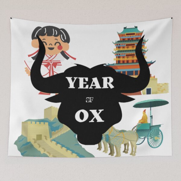 Item preview, Ox Chinese Zodiac Sign designed and sold by ArtOfStars.