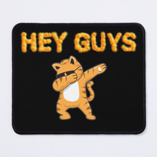 Item preview, cat says hey guys designed and sold by Jadir.