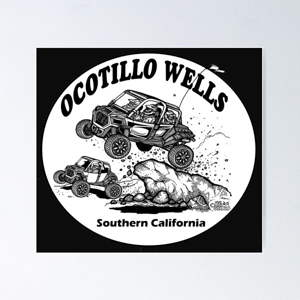 Ocotillo Wells Southern California RzR Jump Poster
