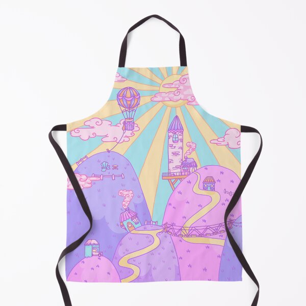 Item preview, Dreamy Hilltop Sunny Hot Air Balloon Town designed and sold by ObliviousWren.
