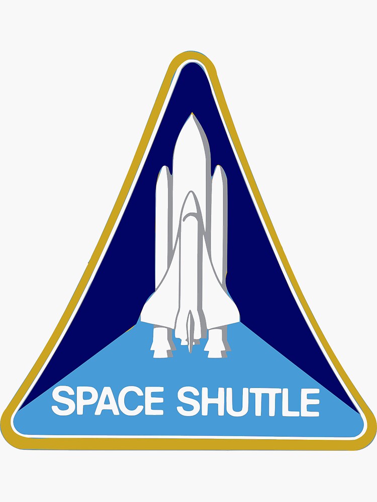 Thumbnail 3 of 3, Sticker, Space Shuttle designed and sold by CityCity.