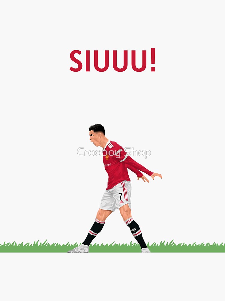 cristiano ronaldo siuuu  Sticker for Sale by masahiko212