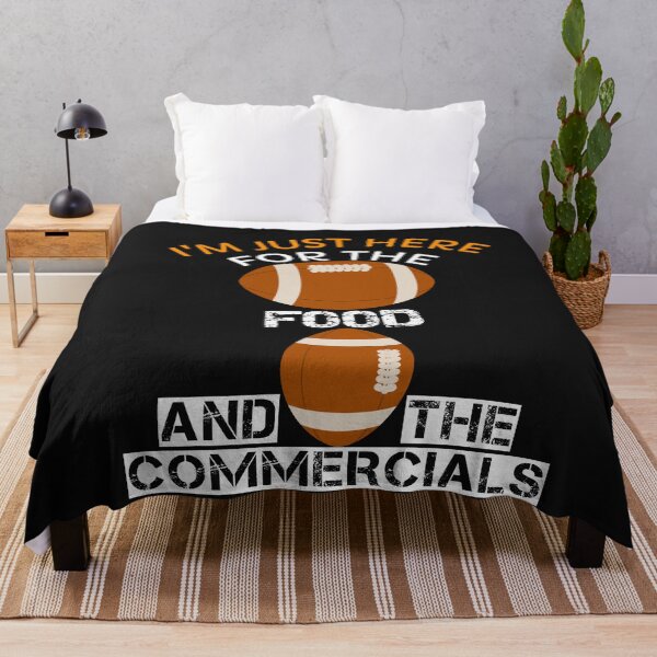 Item preview, Funny Football Anti Football I'm Just Here For The Food And Commercials designed and sold by SharpThreadZ.