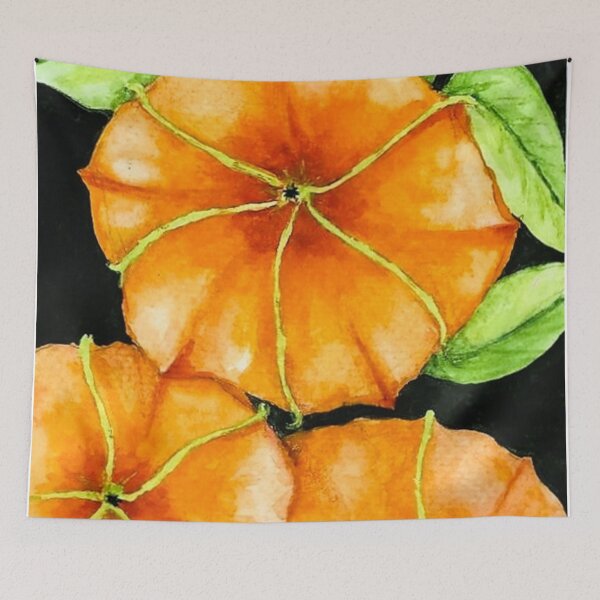 Item preview, Orange Watercolor Flowers designed and sold by Tstafford.