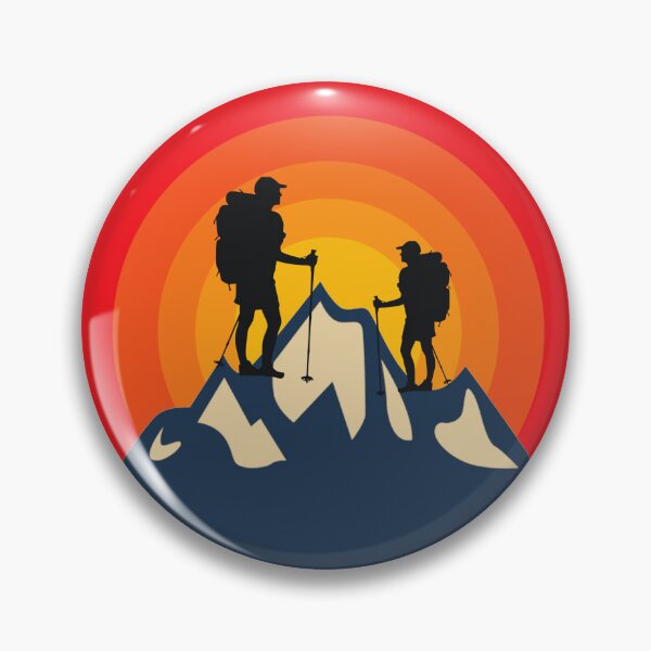 Artikelvorschau, Cooler Rucksackreisen-Retro-Sonnenuntergang Großes Wandern entworfen und verkauft von Fleyshop.