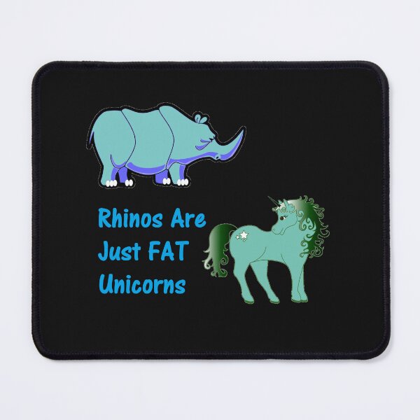 Item preview, Rhinos Are Just Fat Unicorns designed and sold by DistinguishedMe.