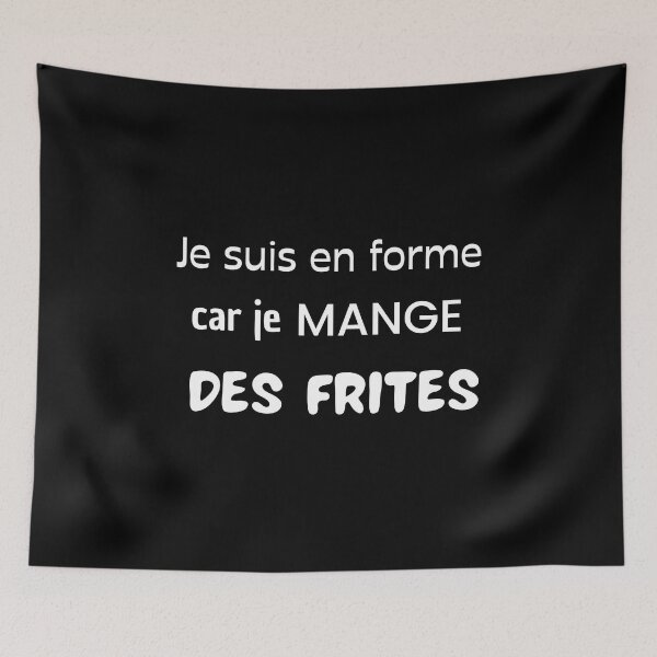 Item preview, I'M IN SHAPE BECAUSE I EAT FRIES- HUMOR T-SHIRT designed and sold by monoso0607.