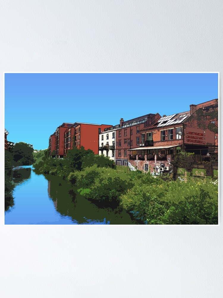 "Riverside, Kelham Island, Sheffield" Poster for Sale by summattodraw