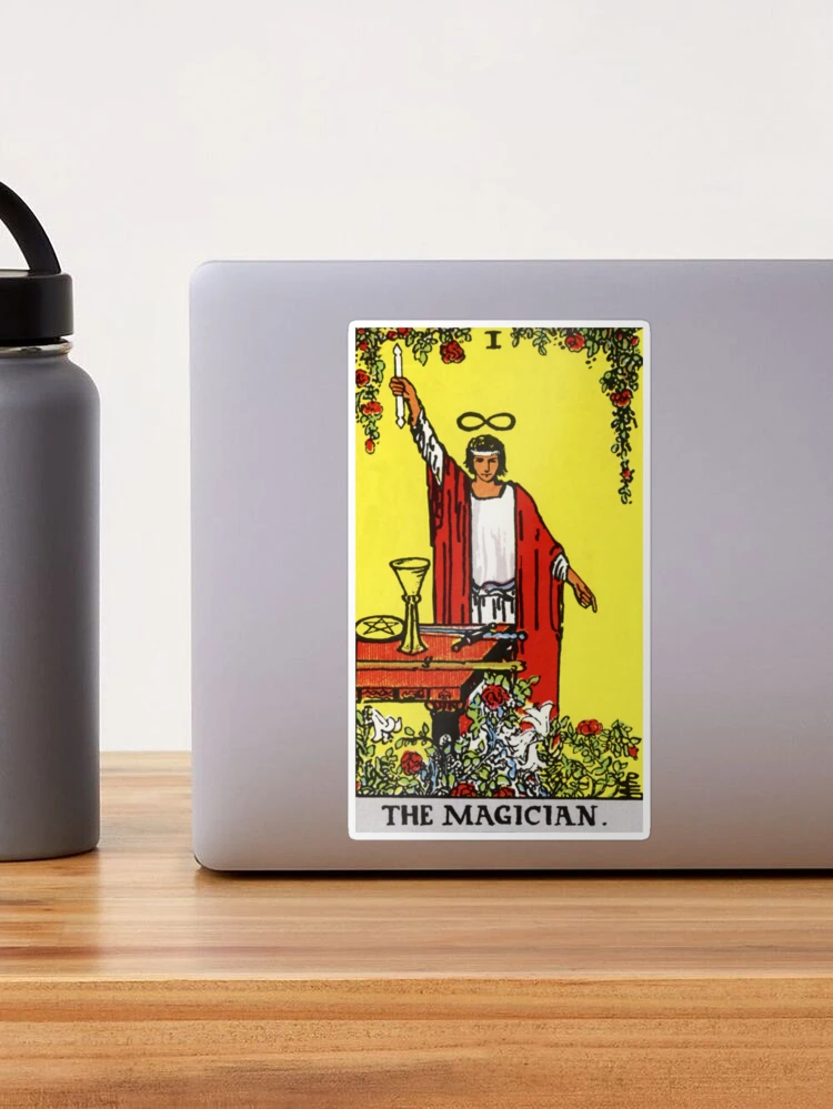The Magician Tarot Sticker - 3.25" X 5.5" Vinyl Decal, Indoor/Outdoor Use - View #14