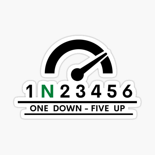 one-down-five-up-white-sticker-by-harrostyle-redbubble