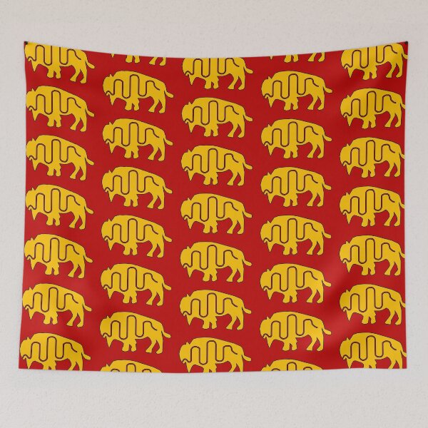Item preview, Native American Inspired Bison Golden Yellow designed and sold by Havocgirl.