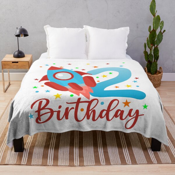 Item preview, Space Rocket 2nd birthday designed and sold by OverbeeDesigns.