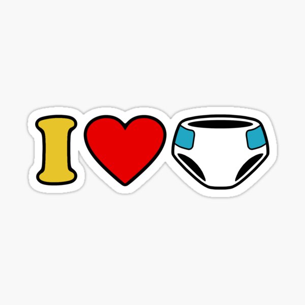 Item preview, I HEART DIAPERS designed and sold by Mister Krinkles.