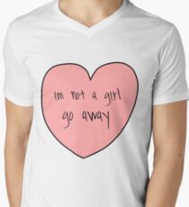 not a girl Men's V-Neck T-Shirt