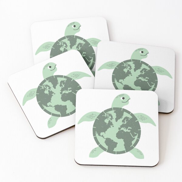 Item preview, the Earth on Turtle back,Environment Turtle Recycle Ocean designed and sold by Faty-Za.
