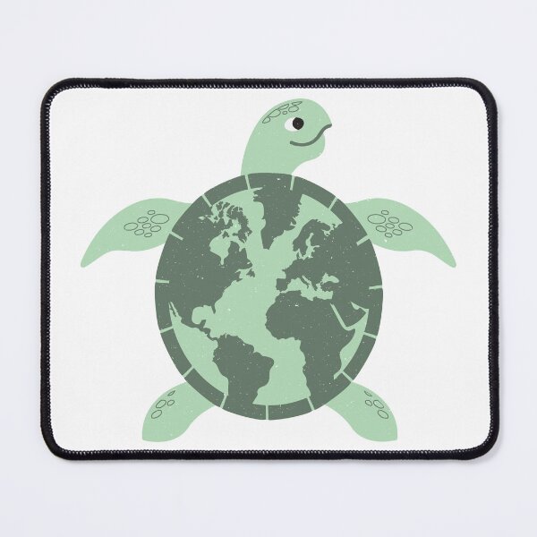 Item preview, the Earth on Turtle back,Environment Turtle Recycle Ocean designed and sold by Faty-Za.