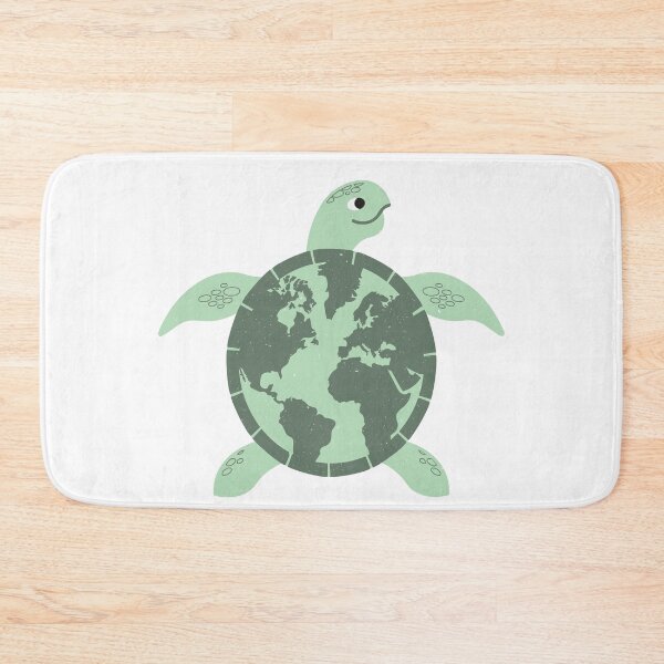 Item preview, the Earth on Turtle back,Environment Turtle Recycle Ocean designed and sold by Faty-Za.