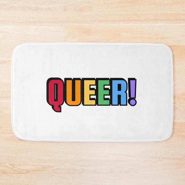 Item preview, QUEER rainbow gay pride colors designed and sold by Inspirationmotivation.