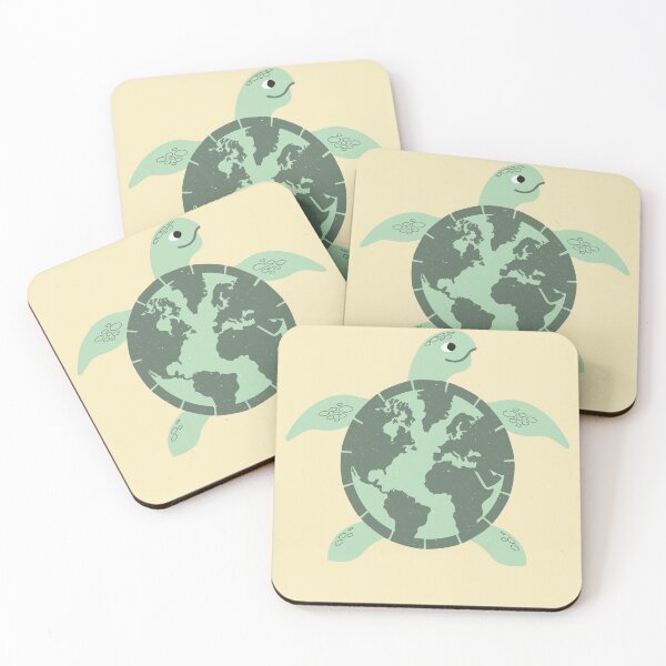 Item preview,  the Earth on Turtle back,Environment Turtle Recycle Ocean designed and sold by Faty-Za.