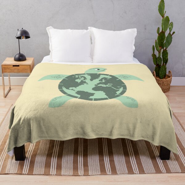 Item preview,  the Earth on Turtle back,Environment Turtle Recycle Ocean designed and sold by Faty-Za.