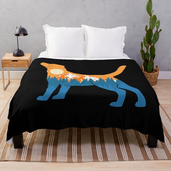 Item preview, labrador Dog Silhouette Sunset Nature Mountain Gift designed and sold by alaechamlal.
