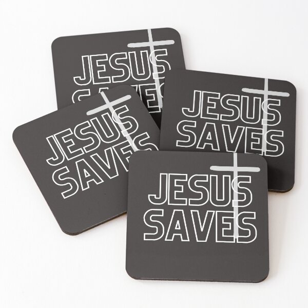 Item preview, JESUS SAVES christian christianity God Jesus Christ  designed and sold by RunningJoke.
