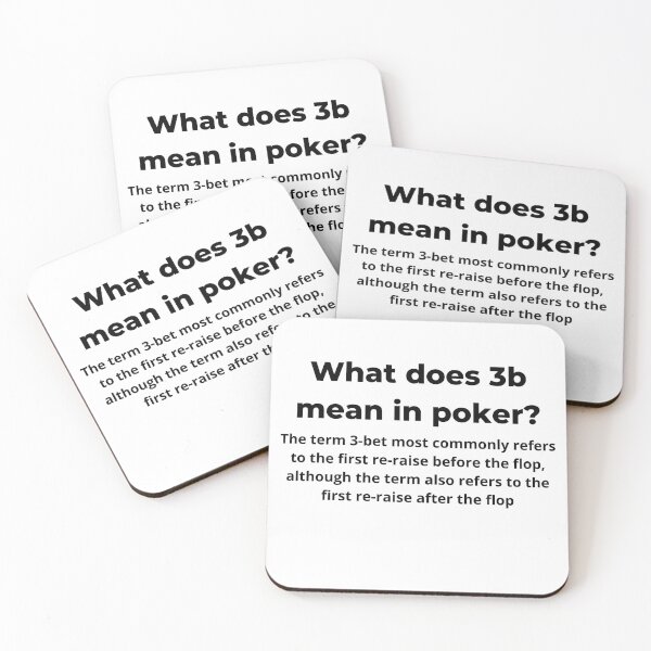 Item preview, Poker Texas Holdem Terminology - What does 3b mean in poker? designed and sold by ChessPoker.