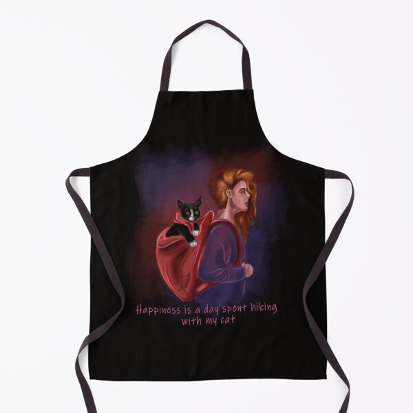 Item preview, Happiness is a day spent hiking with my cat designed and sold by virginiajollyh.