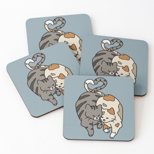 Item preview, Heart tail kitties designed and sold by Kimiwarui.