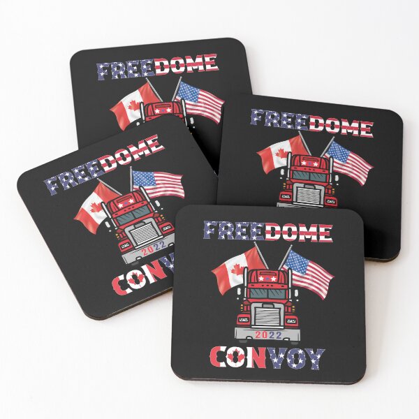 Item preview, Freedom Convoy 2022 In Support of Truckers Mandate Freedom designed and sold by Kitten2220.