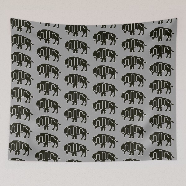 Item preview, Native American Inspired Bison Black designed and sold by Havocgirl.
