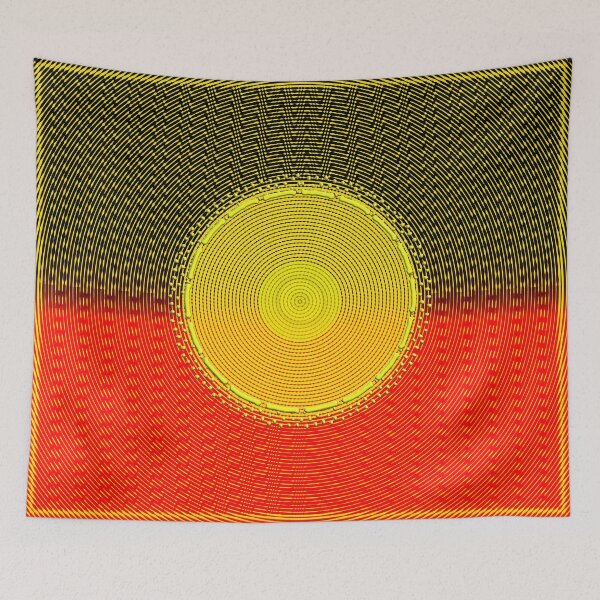 Item preview,  AMAZING  AUSTRALIAN ABORIGINAL FLAG  ART EXPRESSION WITH DOTS AND WAVES-18. designed and sold by Ralek.