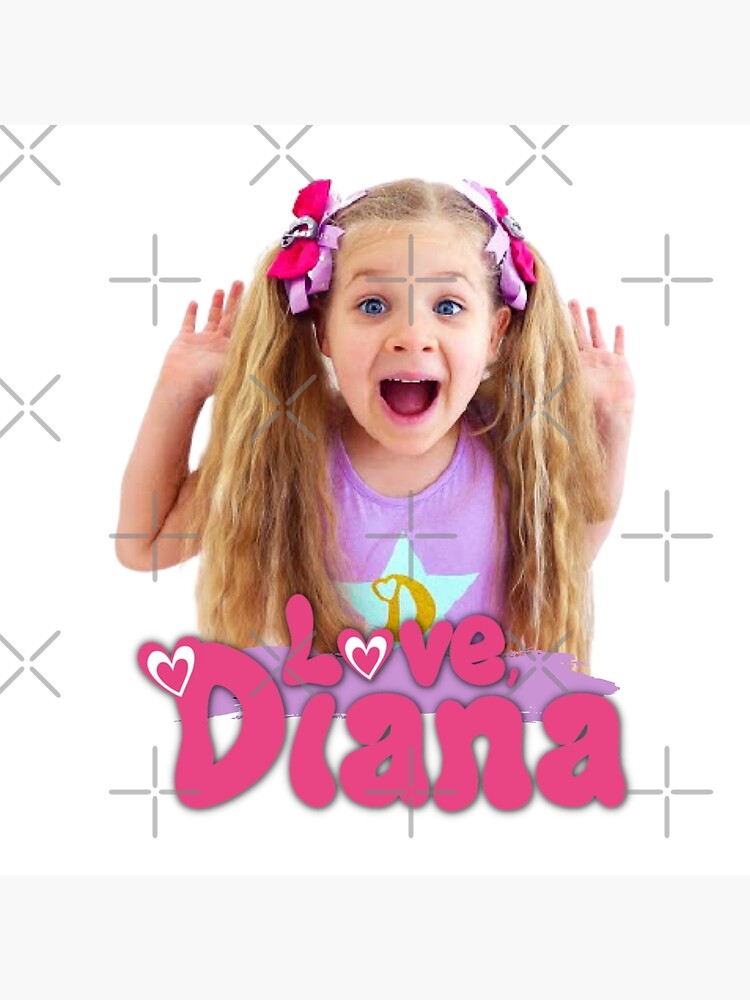 Kids Diana Show , Cute Love Diana  Art Board Print for Sale by ducany