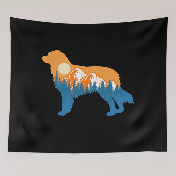 Item preview, australian shepherd Dog Silhouette Sunset Nature Mountain Gift designed and sold by alaechamlal.