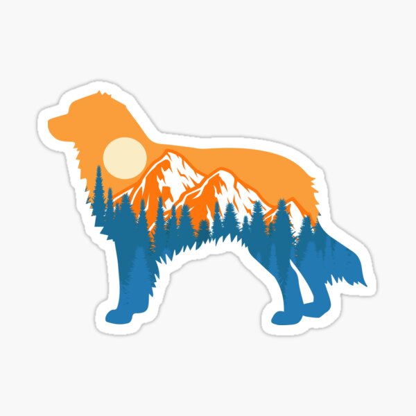 Item preview, australian shepherd Dog Silhouette Sunset Nature Mountain Gift designed and sold by alaechamlal.