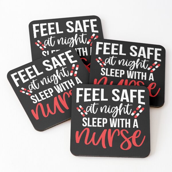Item preview, Feel Safe at night - Cute Nurse Shirt designed and sold by buffoola.