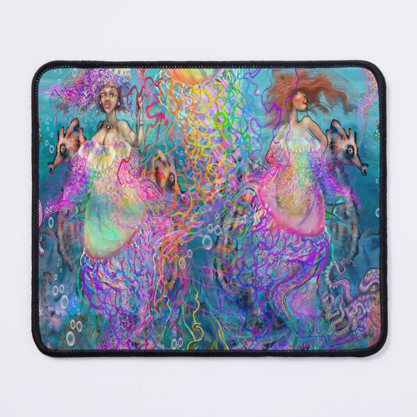 Item preview, Rainbow Jellyfish Mermaid Prom Dresses designed and sold by Kevin Middleton.