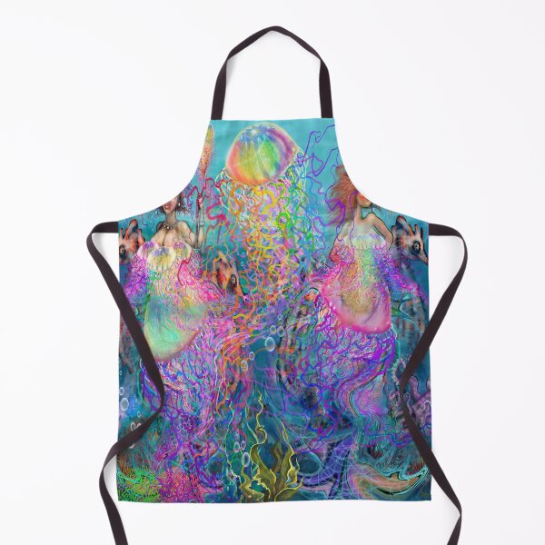 Item preview, Rainbow Jellyfish Mermaid Prom Dresses designed and sold by Kevin Middleton.