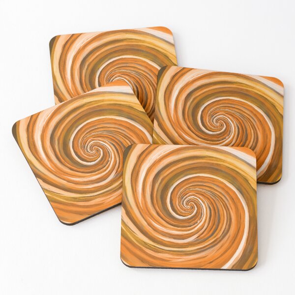 Item preview, Quantum Color Art - Entanglement 1EPST - Orange, painted by hand. designed and sold by QuantumColorArt.