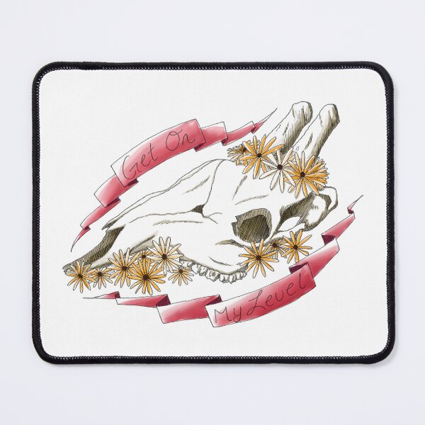 Item preview, Get on my Level Giraffe Skull with Flowers designed and sold by arsumbra.