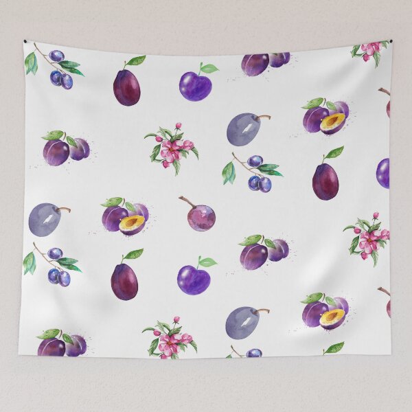 Item preview, Watercolor Plums designed and sold by silviaol.