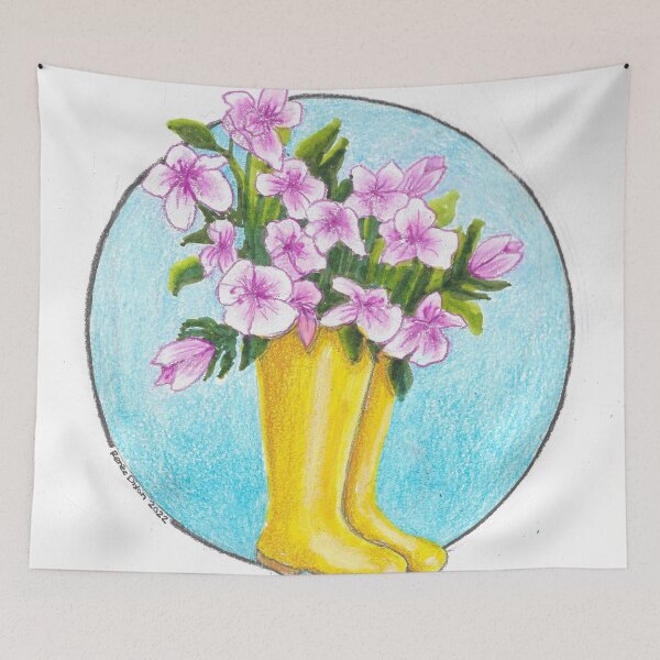 Item preview, Spring Rain Boots designed and sold by ReneeDixonArt.
