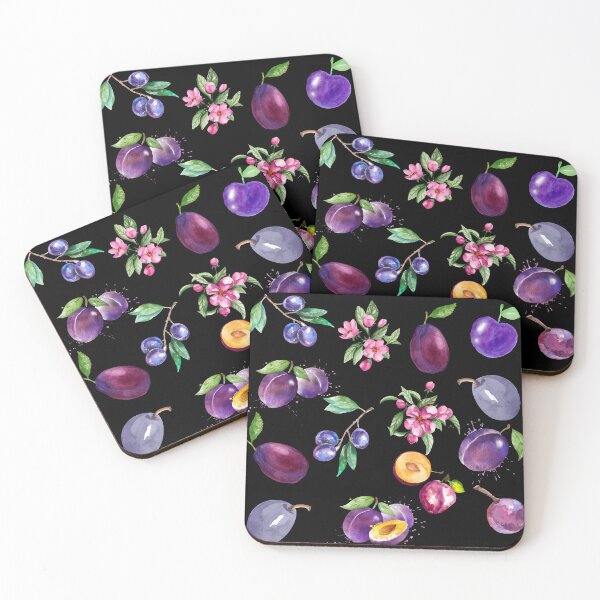 Item preview, Watercolor Purple Plums designed and sold by silviaol.