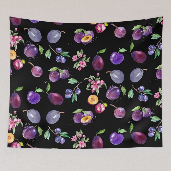 Item preview, Watercolor Purple Plums designed and sold by silviaol.