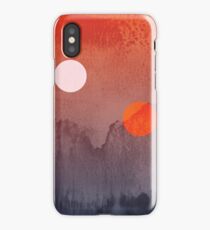 Star Wars A New Hope inspired artwork two suns iPhone Case