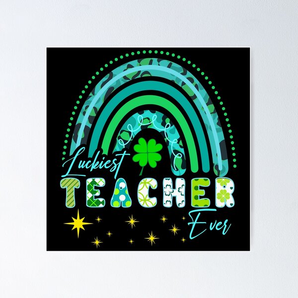Item preview, Luckiest Teacher Ever Lucky Leprechauns St Patrick's Day designed and sold by Magik-Art.