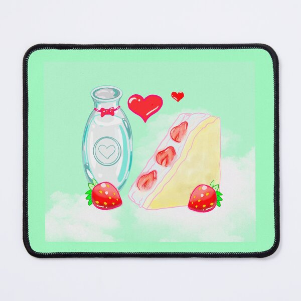 Item preview, Cute Milk and Strawberry Sandwich designed and sold by MarielaArtShop.