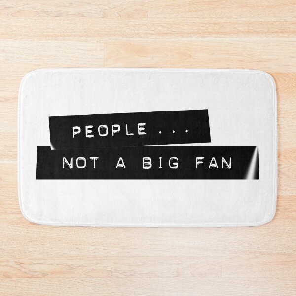Item preview, People ... Not A Big Fan - Dymo Label Tape - Funny Humorous Introvert Saying designed and sold by inkandmoth.