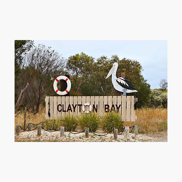 Item preview, Clayton Bay, South Australia, town entrance sign designed and sold by FranWest.