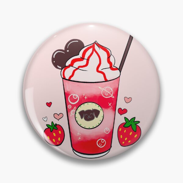 Item preview, Puppucino Strawberry Coffee designed and sold by MarielaArtShop.